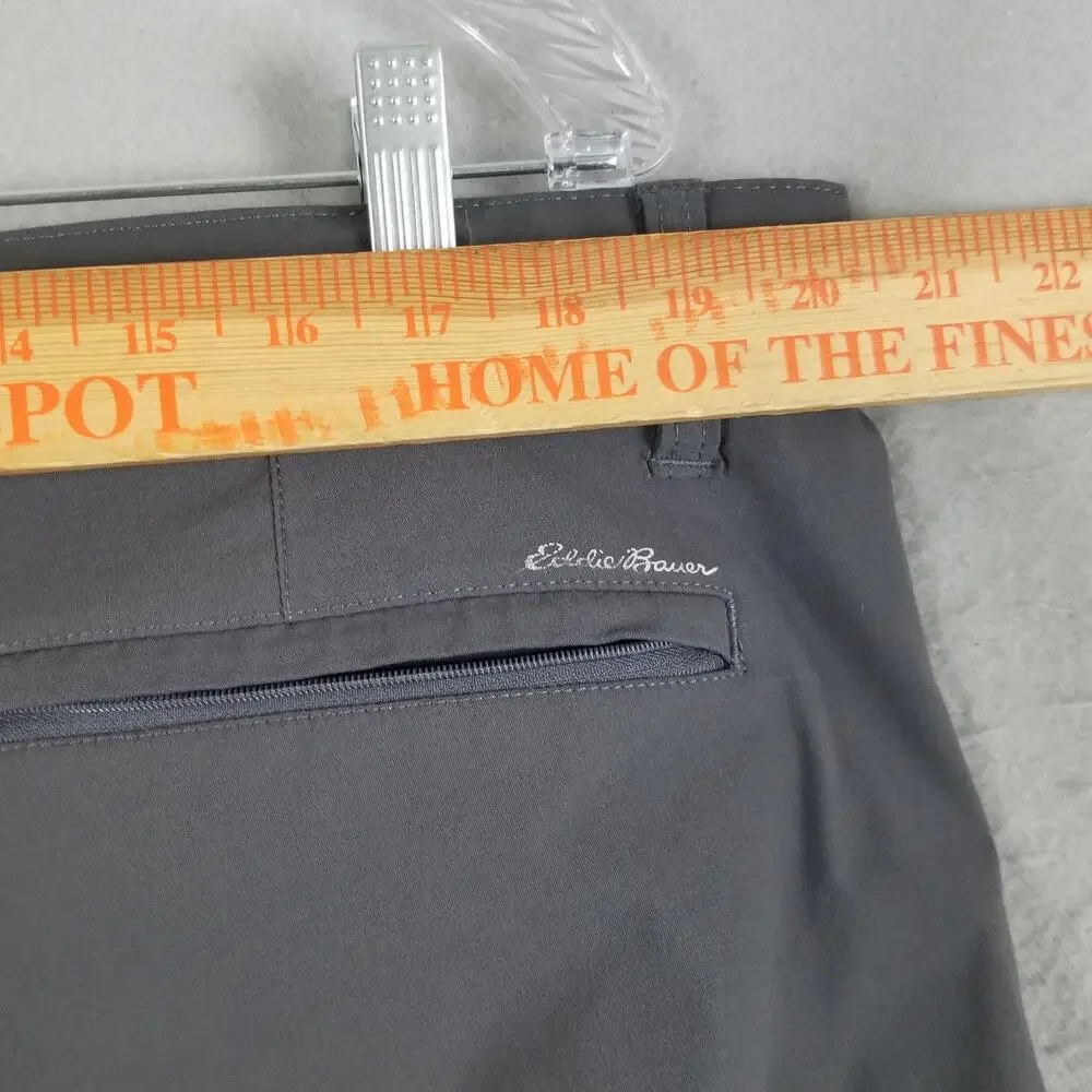 Eddie Bauer Shorts Mens 40 Gray Nylon Spandex Lightweight Outdoor Hiking Pocket‎